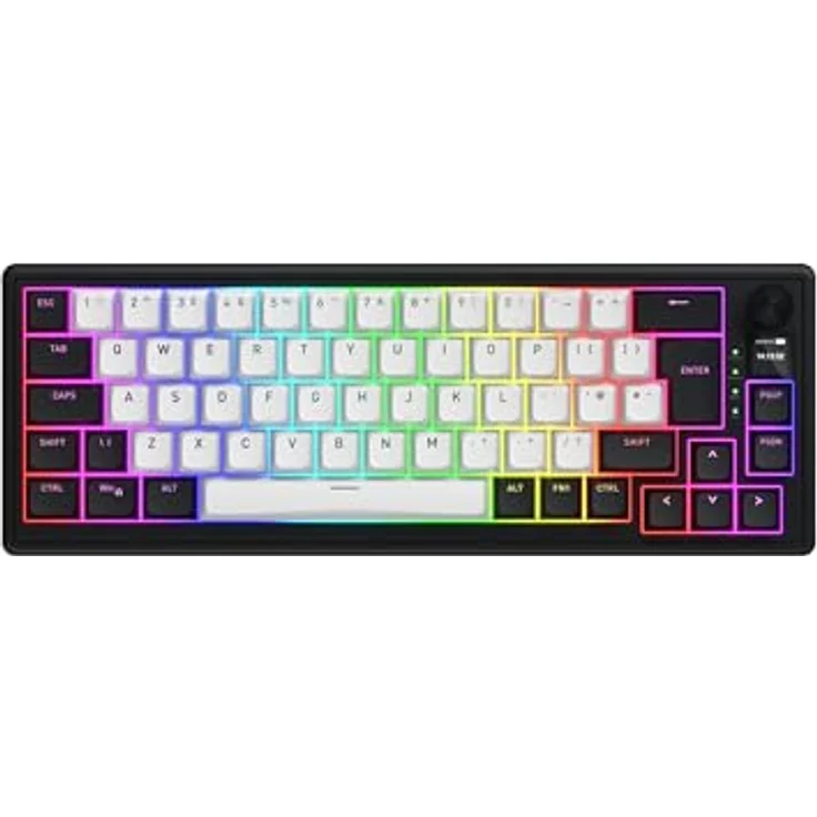 HATOR Skyfall 65 MAG ULTIMA 8K, Magnetische Gaming-Tastatur mit Rapid-Trigger, Magnetic Switches, 8000Hz, Wireless/Kabel, Schwarz, EU Layout (QWERTZ, QWERTY, AZERTY) – Bild 1