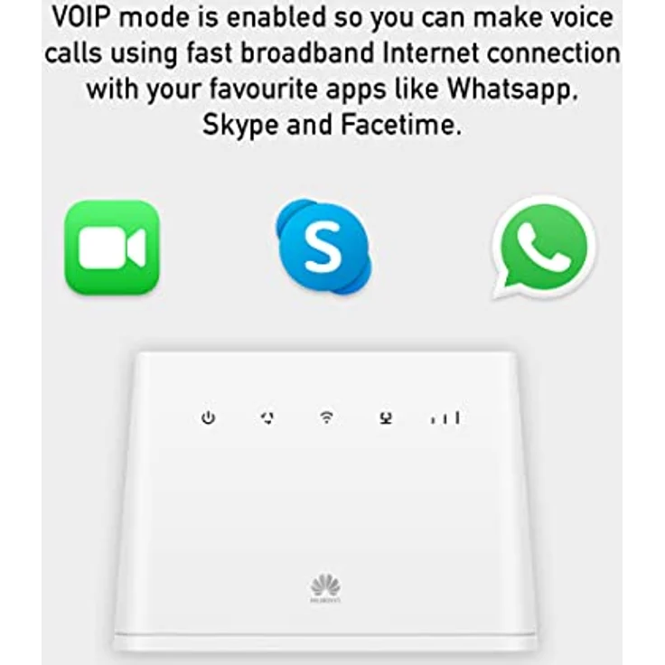 HUAWEI Mobiler WLAN-Router B311-221, CAT 4, 4G / LTE, 150 Mbit/s, entsperrt für alle Netzwerke - Weiß – Bild 4