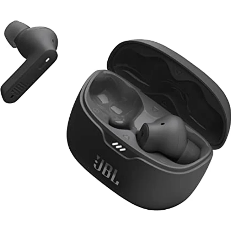 JBL Tune Beam – Wasserresistente, True-Wireless In-Ear-Kopfhörer mit Noise-Cancelling in Schwarz – Mit bis zu 48 h Musikwiedergabe – Bild 1