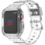 Wigento Smartwatch-Armband Für Apple Watch Ultra 1 + 2 49mm Armband mit GehäuseSchutz Transparent