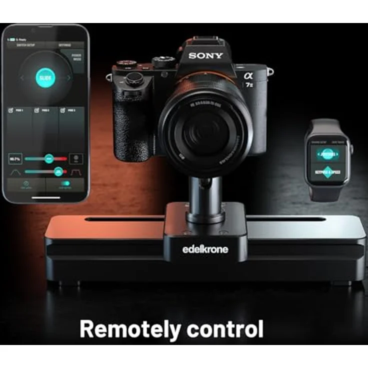 edelkrone SliderONE v3, motorisierter Kameraschlitten mit SteadyMOVE® Dämpfungstechnologie, Tragbar, 15 cm, für reibungslose Kamera-Bewegungen – Bild 3