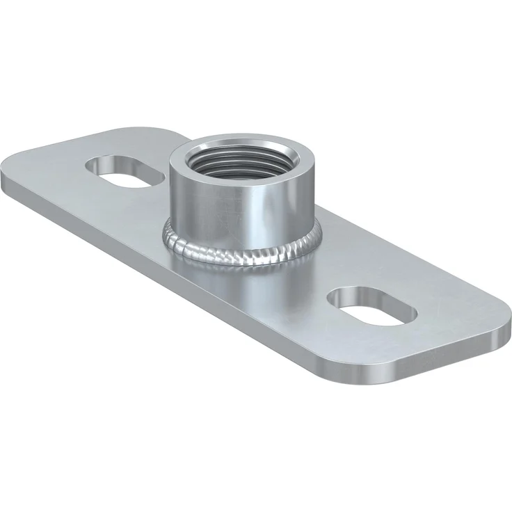 Fischer Grundplatte GPSR 1/2", Galvanisch verzinkt, für schwere Lasten bis 8 kN, rechteckig