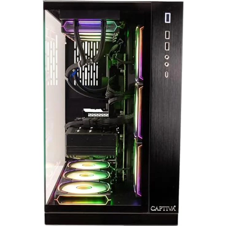 Captiva Highend Gaming I89-020, Desktop-PC mit Intel Core i9-14900KF, 64 GB DDR5-RAM, 2000 GB M.2 SSD, NVIDIA GeForce RTX 5080, Schwarz – Bild 2