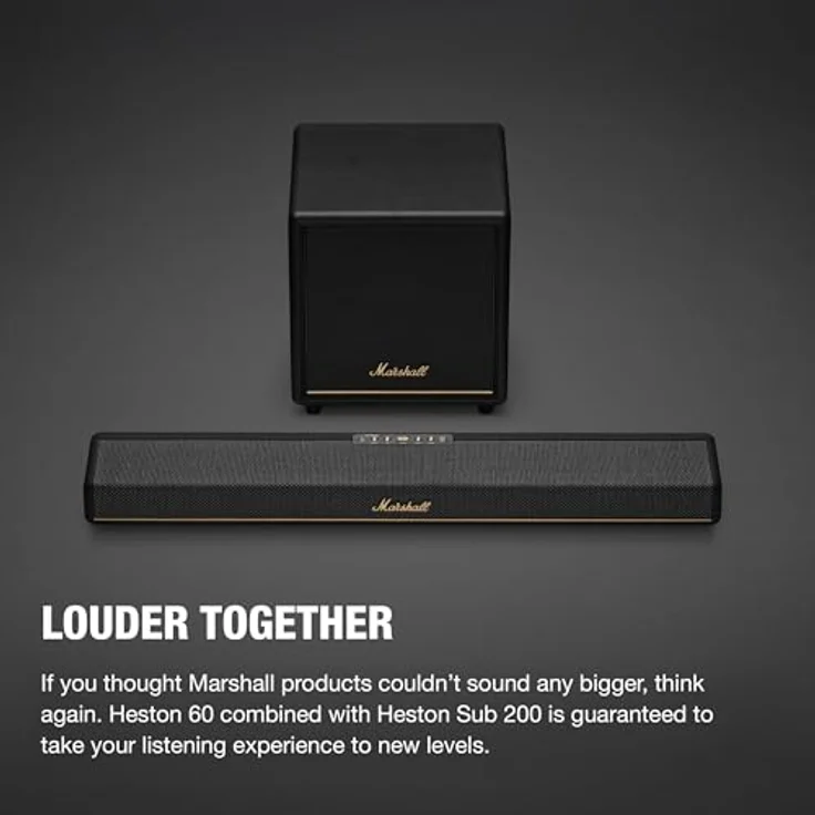 Marshall Heston Sub 200, Kabelloser Subwoofer mit tiefem Bass und Marshall App-Steuerung – Bild 6