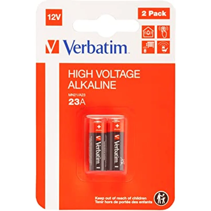 Verbatim Alkaline Batterie 12V 23A F(MN21) 2 Pack – Bild 3