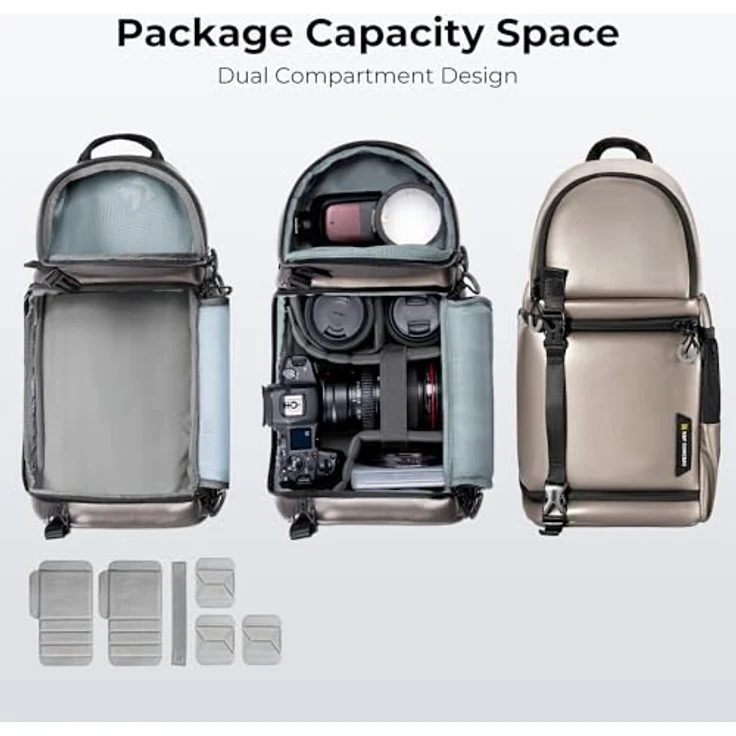 K&F Concept Backpack 18L Beta Messenger (Fotorucksack, 10 l), Kameratasche – Bild 3