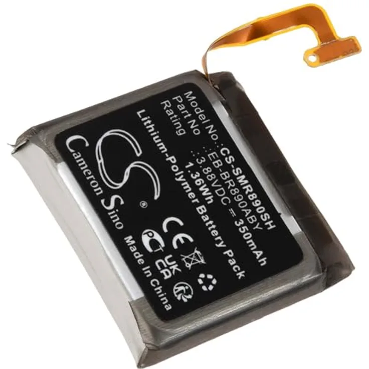 akku-net Akku für Smartwatch Samsung Galaxy Watch 4 Classic 46mm, Li-Polymer 350mAh, 3,88V, Schwarz