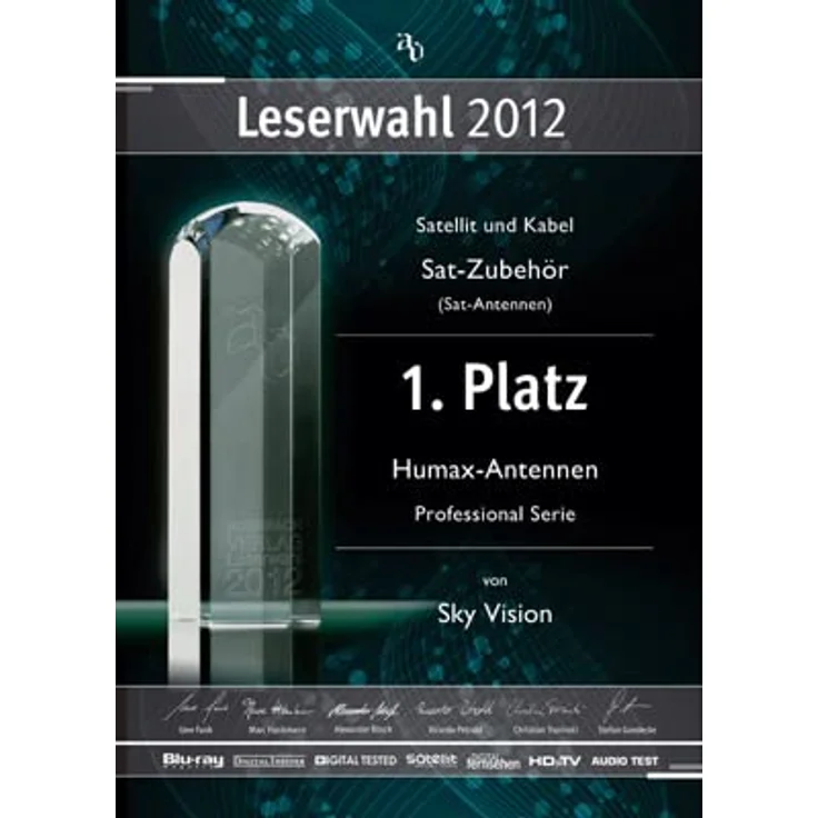 HUMAX Digital E0764 Professional 65 Aluminium Satellite-Spiegel (Durschmesser: 65 cm) anthrazit – Bild 9
