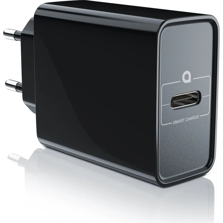 Aplic USB-Ladegerät USB C Netzteil, Power Delivery 30 Watt, schwarz, für Smartphones, Tablets und Laptops