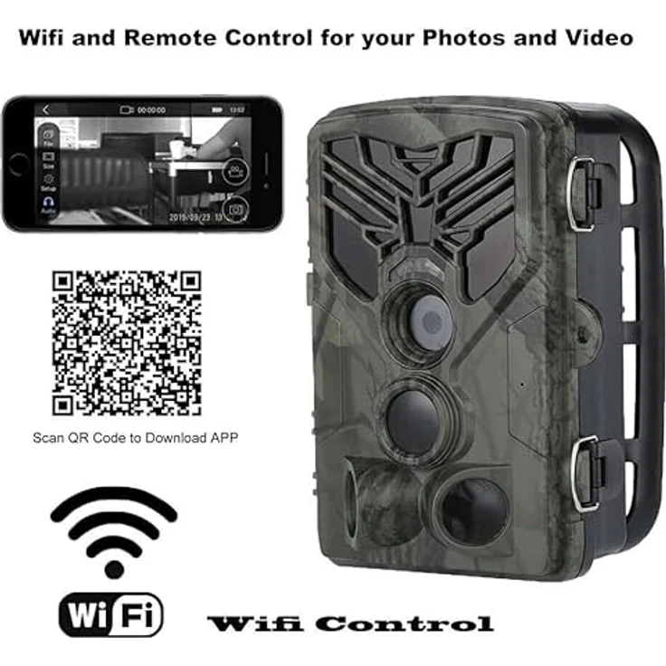 120MP WLAN Wildkamera WiFi830 Pro mit APP und Live Handyübertragung Bluetooth Jagdkamera Suntekcam Nachtsicht Livevorschau auf Handy APP 4K Video - Preisvergleich – Bild 3