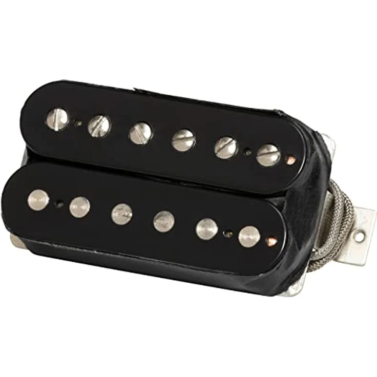 Gibson 70s Tribute Rhythm / Neck, Humbucker Tonabnehmer für E-Gitarre mit High Output, Nickel Kappenfarbe, Alnico 5 Magnet – Bild 3