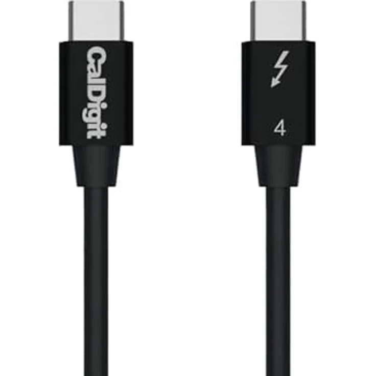 CalDigit Thunderbolt 4 / USB 4 Kabel, 0.80 m, 100 W, universelles USB Kabel für Thunderbolt 3 und 4, kompatibel mit USB-C Geräten – Bild 2