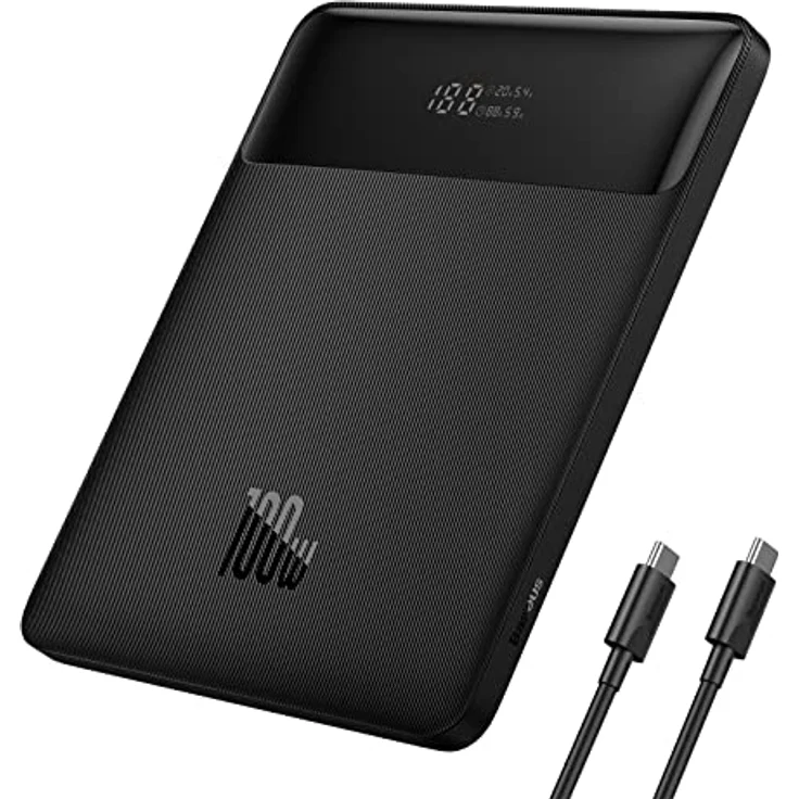 Powerbank Laptop Baseus PD 100 W 20000 mAh USB C Power Bank Slim Externe Batterien QC 4.0 Schnellladegerät für Laptops MacBook Air Dell Haiwei HP iPad iPhone 14/13 Samsung Galaxy Switch Airpods – Bild 1