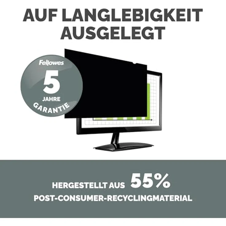 Fellowes PrivaScreen Blickschutzfilter (für Laptop und Monitor, 54,6cm (21,5 Zoll) Widescreen 16:9) – Bild 11