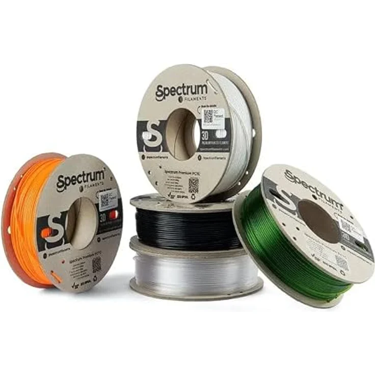 Spectrum PCTG 5 Pack, 3D Filament 1.75 mm, 1250 g, weiß, Kartonspulen – Bild 3