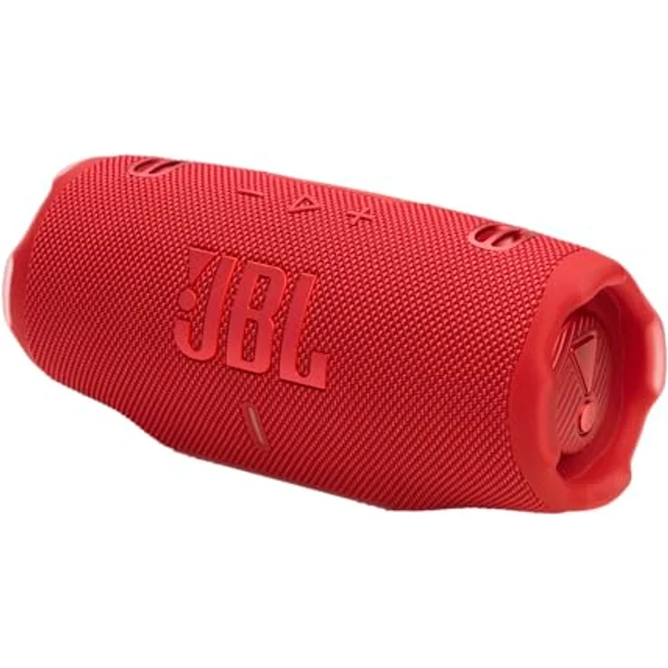 JBL Charge 6, tragbarer Bluetooth-Lautsprecher, 28 Stunden Akkulaufzeit, IP68 wasserdicht, Staub- und stoßfest, Pro Sound mit AI Sound Boost, Auracast Multi-Speaker, Rot – Bild 3