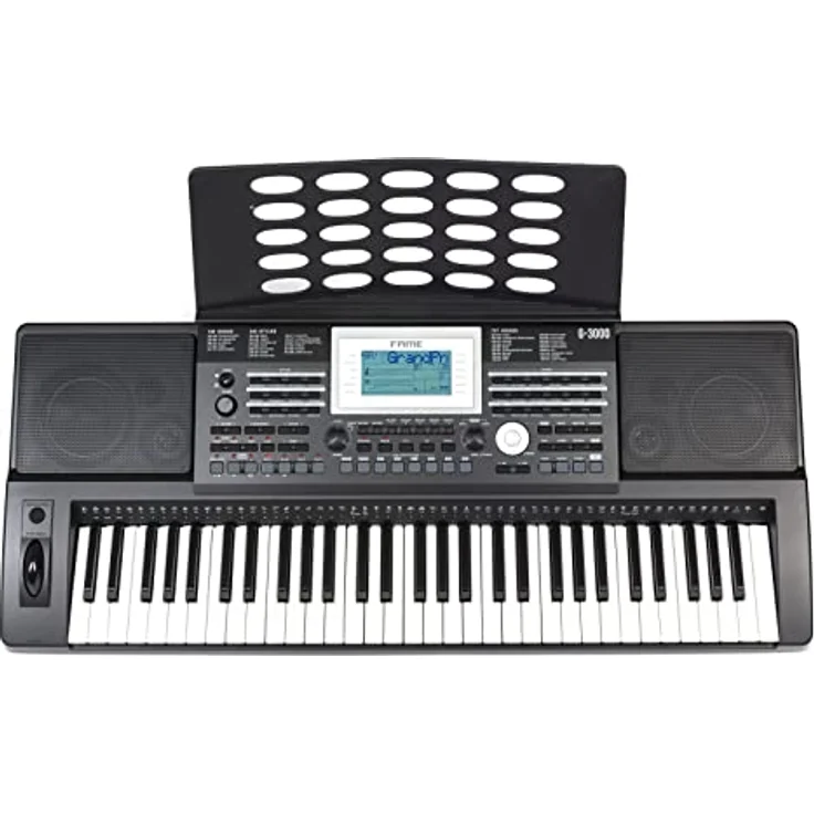 Fame G-3000 Homekeyboard mit 61 Tasten, 128 Stimmen, 737 Sounds, 240 Styles, 160 Songs, Reverb & Chorus Effekte, 2x 40W Lautsprecher – Bild 5