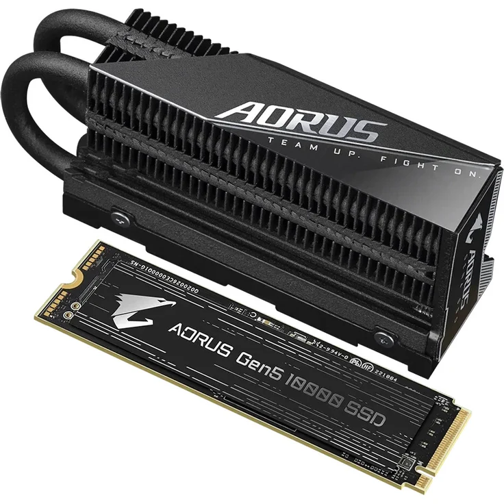 GIGABYTE AORUS Gen5 12000 SSD 2TB – Bild 1