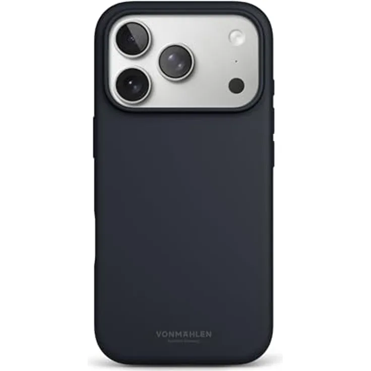 VONMÄHLEN Soft Silicone Case für iPhone, Weiche Silikonhülle aus recycelten Materialien, kompatibel mit MagSafe, Mikrofaserfutter und Kamera-Displayschutz