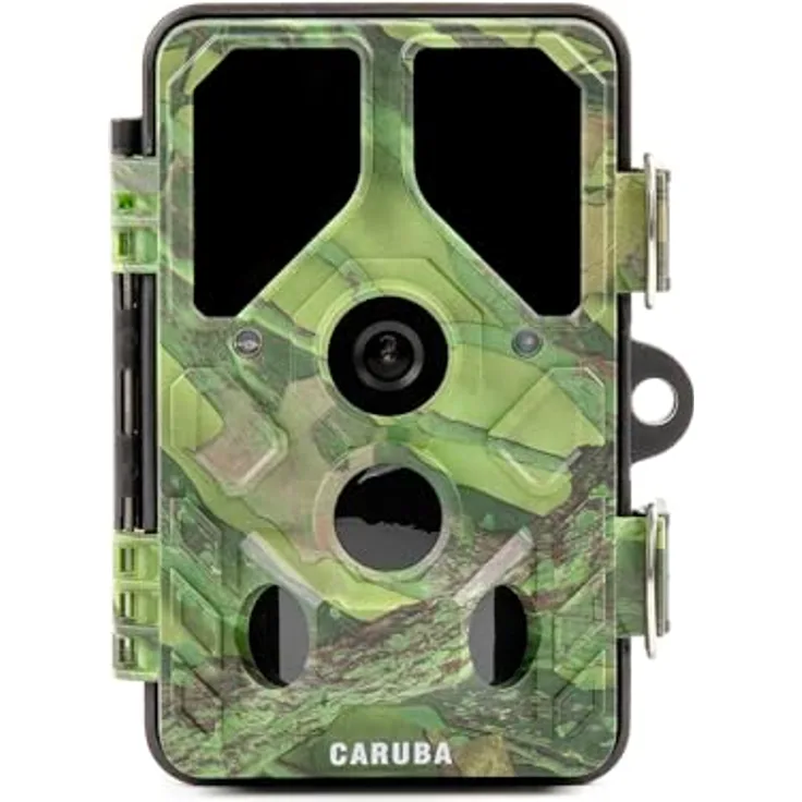 Caruba Wildcamera Toad Full HD - WiFi und Bluetooth Verbindung mit Wildcamera App - IP66 Wasserdicht - 24 Megapixel Auflösung - Mit Nachtsicht bis zu 20 Meter