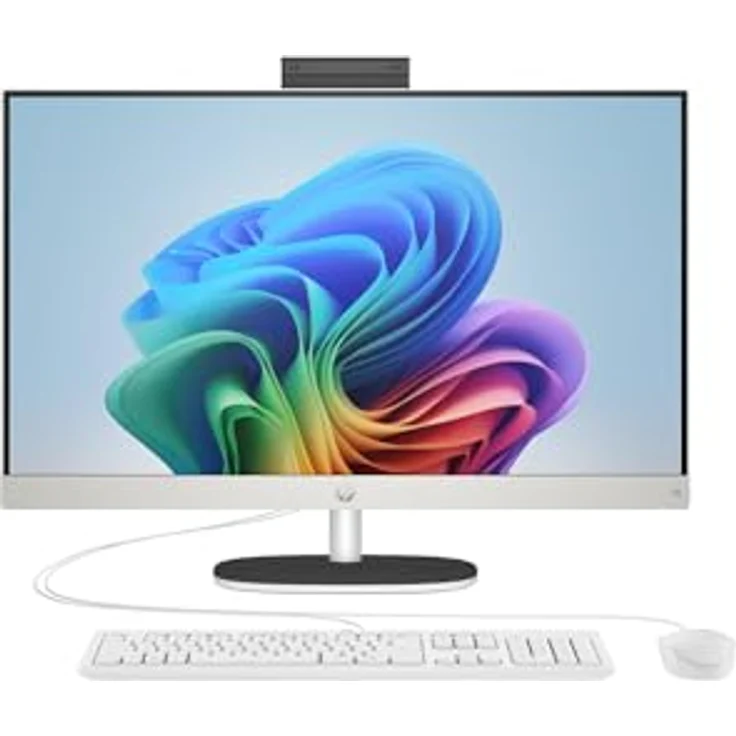 HP 27-ct2473ng All-in-One, 27 Zoll Full HD, AMD Ryzen AI 7 350, 16 GB RAM, 512 GB SSD, Snowflake White, Windows 11 Home – Bild 3