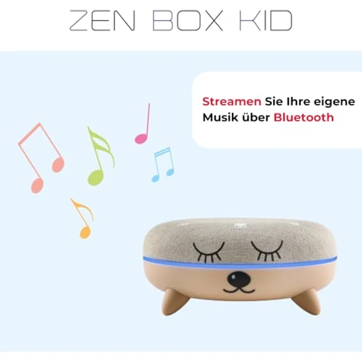 Terraillon Zen Box Kid Soundbox, Einschlafhilfe mit 7 beruhigenden Klängen, 8 Lichtstimmungen & Bluetooth – Bild 6