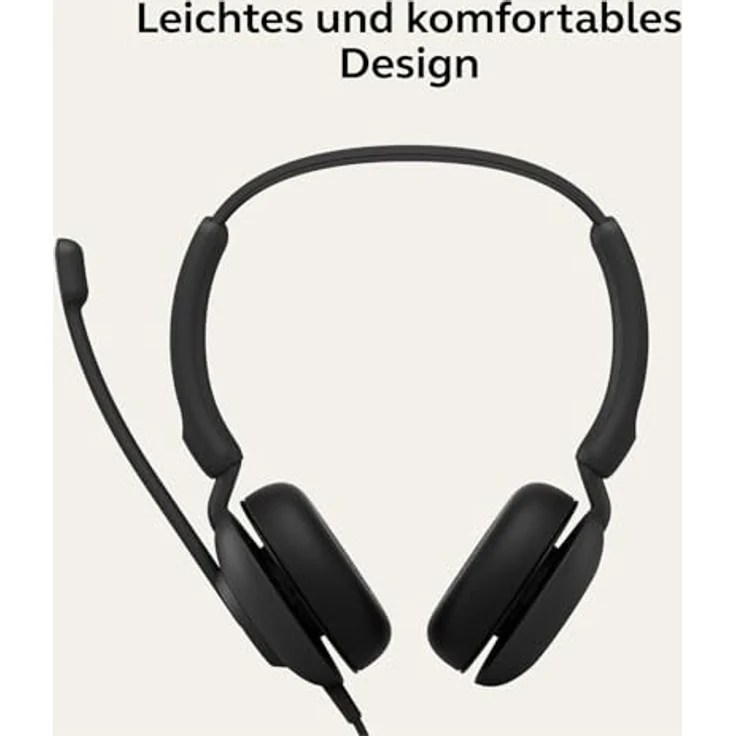Jabra Evolve 10 Büro-Headset, Mikrofon mit Geräuschunterdrückung, kompaktes, leichtes Design, um 270 Grad drehbarer Auslegerarm, kabelgebundene USB-A-Verbindung, Schwarz – Bild 4