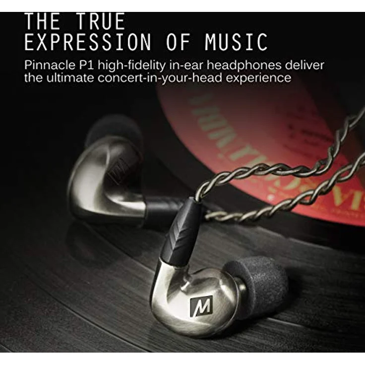 MEE Audio Pinnacle P1 High Fidelity Audiophile In-Ear Kopfhörer mit austauschbaren Kabel – Bild 2