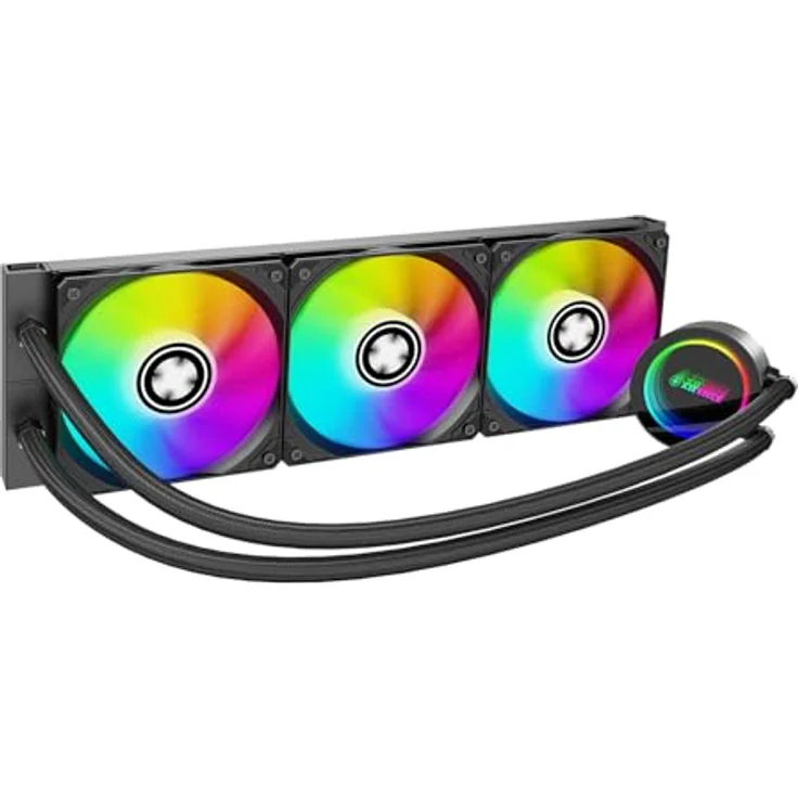 Xilence LiQuRizer LQ360PRO ARGB, CPU Wasserkühler mit 76 cfm Luftstrom, 3x 120 mm Lüftern und Infinity-Mirror-Design, Mehrfarbig – Bild 2