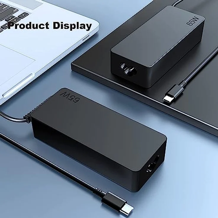 GVKRLXZ 65W Laptop Ladekabel USB C für Lenovo ThinkPad T14 T15 E14 E15, Überlastschutz, 3 Meter Kabel, tragbar – Bild 4