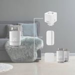 Hama Smartes Heizkörperthermostat, WLAN Erweiterung mit Adapter-Set, App- und Sprachsteuerung, Timer-Funktion, Frostschutzautomatik