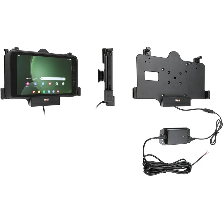 Brodit 713386 Halterung Galaxy Tab Active 3&5, Tablet Halterung, Schwarz mit Kugelgelenk und 2,7A Ladung via Pogo Pins – Bild 1