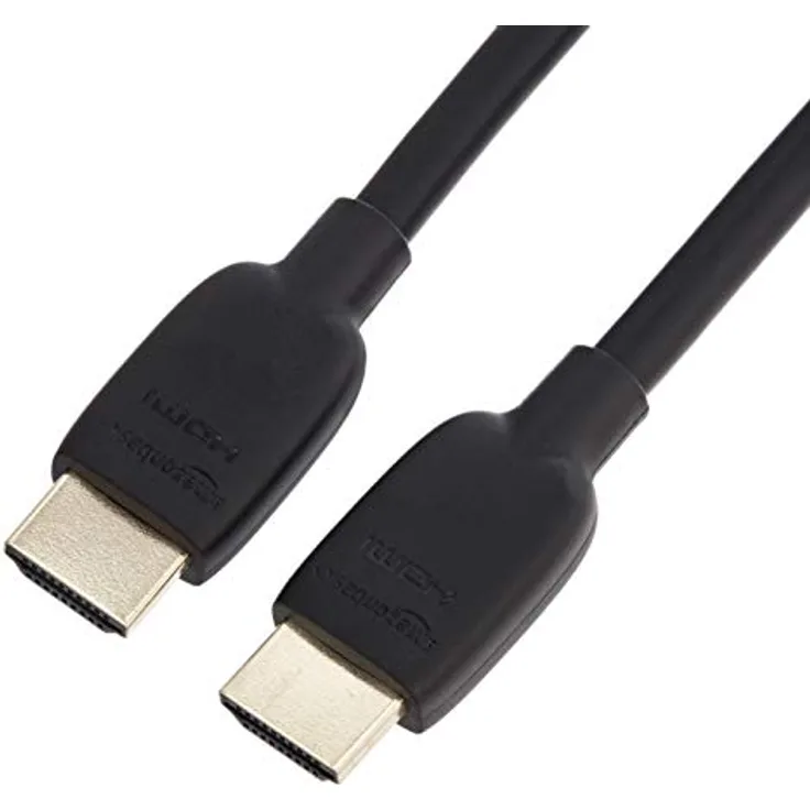 AmazonBasics Ultra-High-Speed-HDMI-Kabel, 48 Gbps, 8K, schwarz, 182,8 cm