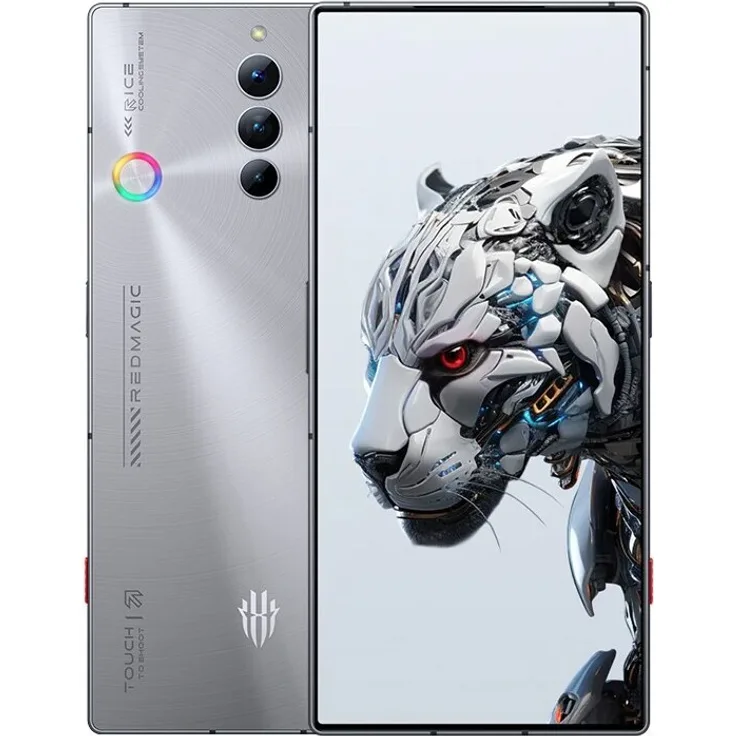 Nubia Redmagic 8S Pro 5G 12/256GB Platin, Smartphone mit 50 MP Triple-Kamera und 6,8 Zoll AMOLED-Display