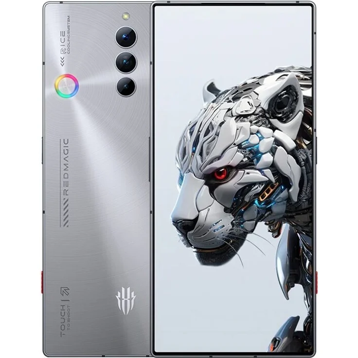 Nubia Redmagic 8S Pro 5G 12/256GB Platin, Smartphone mit 50 MP Triple-Kamera und 6,8 Zoll AMOLED-Display
