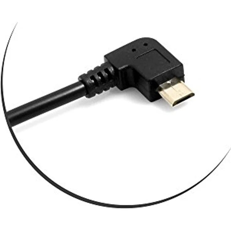 System-S OTG Host USB 3.1 C Kabel Winkel zu Micro USB – Bild 3
