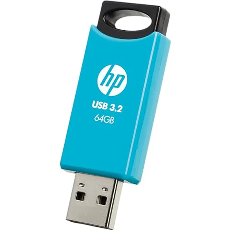 HP 712w USB 3.2 Gen 1 Flash-Laufwerk 64GB, blau, bis zu 120 MB/s Lesegeschwindigkeit, schwenkbares Design – Bild 3
