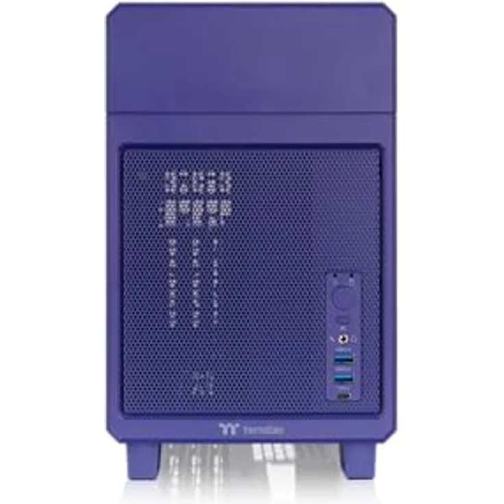 Thermaltake TR100 Mini Tower, super kompakt für Mini ITX Mainboards, Future Dusk, unterstützt Grafikkarten bis 360 mm und AiO-Wasserkühlungen bis 280 mm – Bild 3