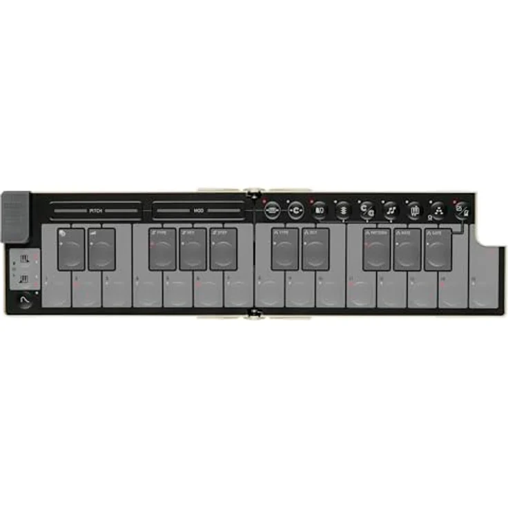 Korg nanoKEY Fold, Faltbarer 25 Tasten MIDI Keyboard Controller mit USB-C, TRS-MIDI und anpassbarer Anschlagdynamik - Sandbeige – Bild 2