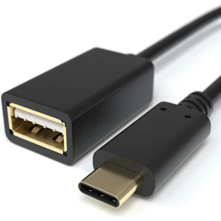 JAMEGA - USB auf USB-C OTG Adapter-Kabel kompatibel mit MacBook Pro, Samsung Galaxy S9, S8, Note 8, A5, Huawei Mate 10, P20 pro, P10, OnePlus5T, Sony Experia XZ, LG GS usw. – Bild 2