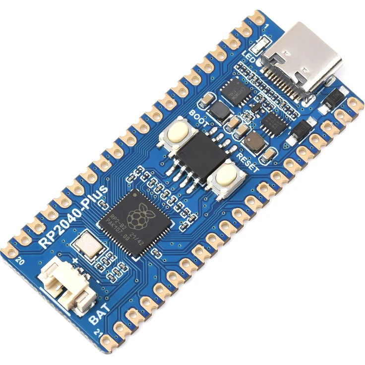 Sertronics Waveshare RP2040-Plus, Pico-ähnliches MCU-Board mit USB-C, 16MB Flash und Header