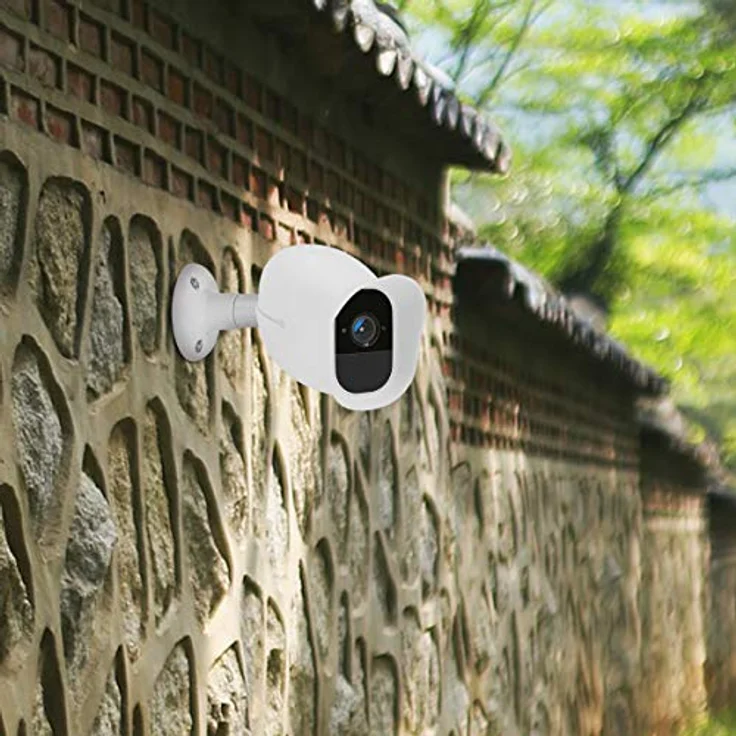 kwmobile 2X Hülle kompatibel mit Arlo Pro/Pro 2 Smart - Silikon Security Camera Cover Schutzhülle Kamera - Weiß – Bild 2