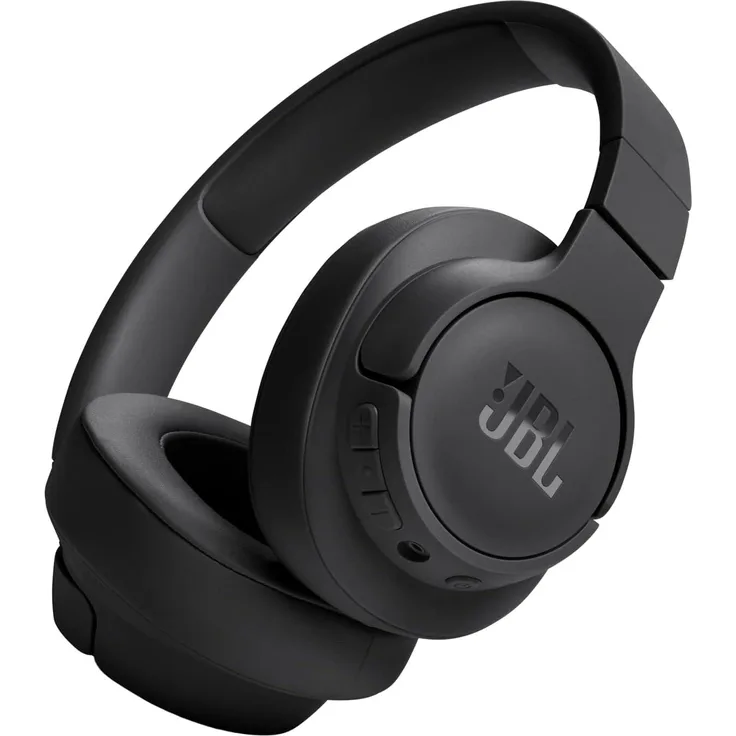JBL Tune 720BT, On-Ear Bluetooth Kopfhörer mit Pure Bass Sound, 76h Akku, Multipoint, Schnellladefunktion, faltbares Design, Schwarz