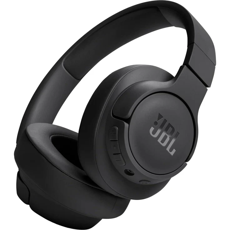 JBL Tune 720BT, On-Ear Bluetooth Kopfhörer mit Pure Bass Sound, 76h Akku, Multipoint, Schnellladefunktion, faltbares Design, Schwarz