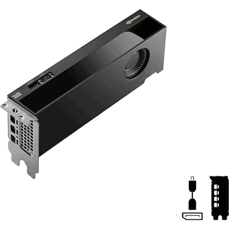 PNY NVIDIA RTX PRO 4000 SFF Blackwell, 16GB GDDR6 ECC Grafikkarte mit 4xMini DP und PCIe 4.0, kompakte Bauweise – Bild 3