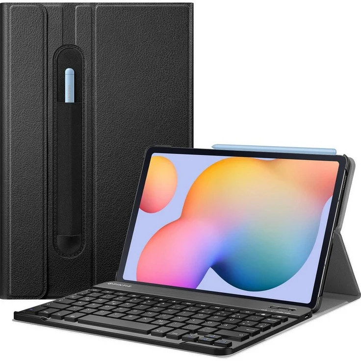 Fintie Tablet-Hülle mit Tastatur für Samsung Galaxy Tab S6 Lite 10,4 Zoll 2024/2022/2020, Magnetisch Abnehmbarer Bluetooth Tastatur, Deutsches Layout – Bild 1