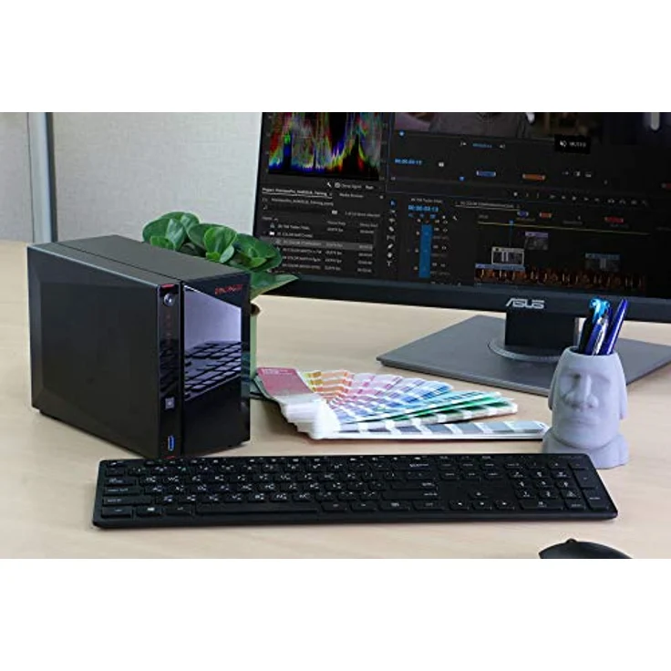 Asustor Nimbustor 2 NAS Desktop Eingebauter Ethernet-Anschluss Schwarz J4005 (AS5202T) – Bild 2