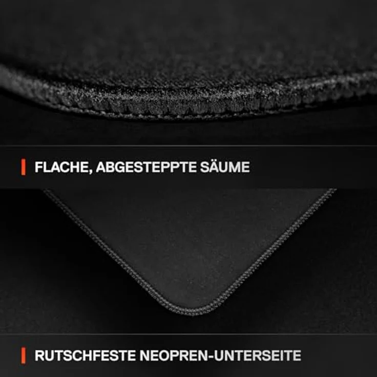 SteelSeries QcK Performance Balance XL Mauspad - Gaming-Mauspad, rutschfeste Basis, 900 x 400 mm, schwarz – Bild 5