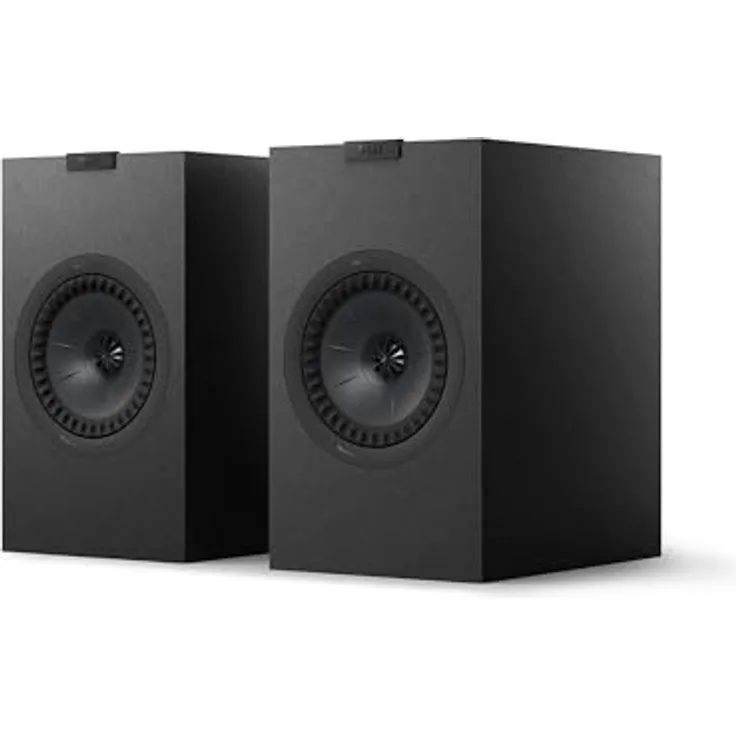 KEF Q3 Meta HiFi-Regallautsprecher, Satin Black | 2-Wege-Bassreflex, Uni-Q-Treiber mit MAT