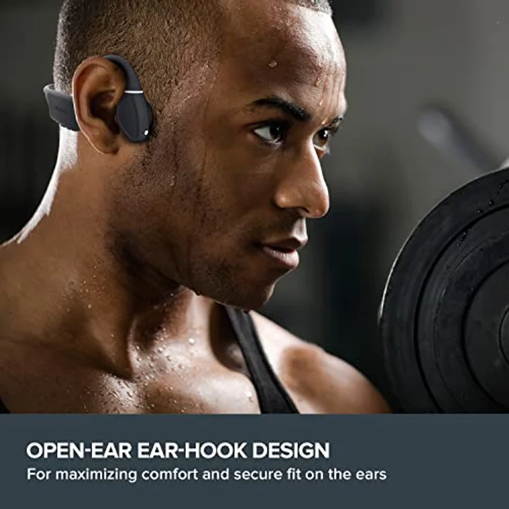 CREATIVE Outlier Free Wireless Bone Conduction Kopfhörer mit Bluetooth 5.3, IPX5 Schweiß- und Wasserspritzfestigkeit, Multipoint-Konnektivität, bis zu 10 Stunden Akkulaufzeit, integriertes Mikrofon – Bild 3